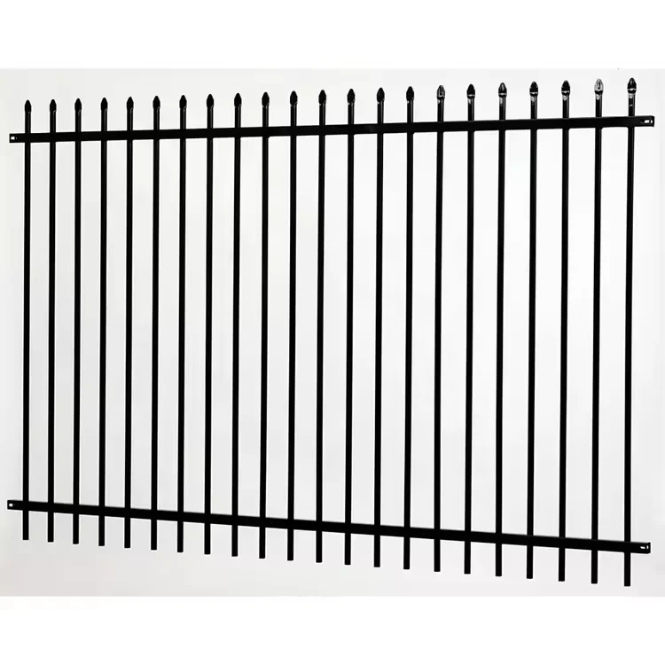 Best selling fence design steel angle iron 12 gauge galvanized steel fencing metal steel fence hot sale