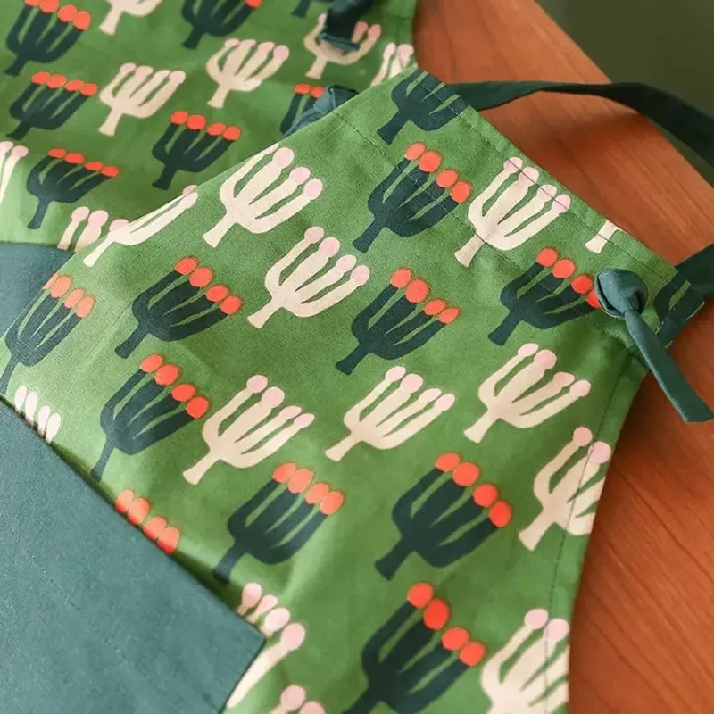 Wholesale Custom Logo printing Design Cotton canvas Apron Kitchen Cooking Aprons