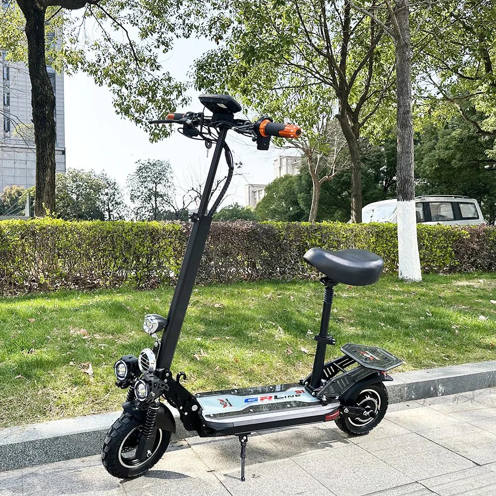 New Design Electric scooter 45km with side light 800w 10inch Foldable electric scooters