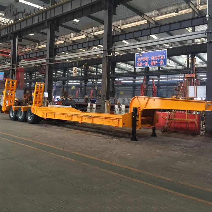3 4 Axles 80Tons Dolly Tilt N Slide Lowbed Trailer