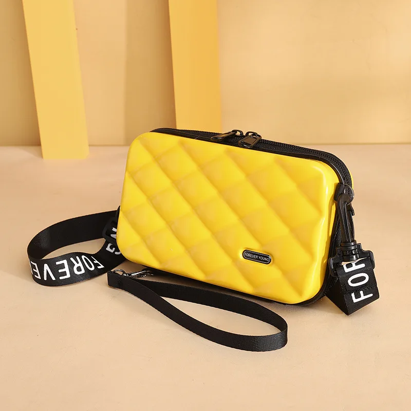Wholesale Mini Carrying Shoulder Strap ABS PC Hard Shell Bag Portable Women Cosmetic Organizer Makeup Case