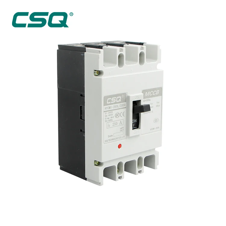 
China brand Home Use 63A 3P 4P Moulded Case Circuit Breaker 3 PHASE 125A 250A MCCB Good quality manufacturer 