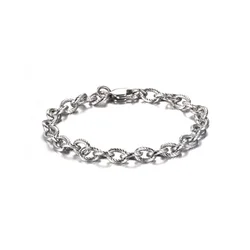 Jewerly 2021 Gold Plated Stackable Bracelet Twisted Cable Wire O Shape Link Chain Bracelet