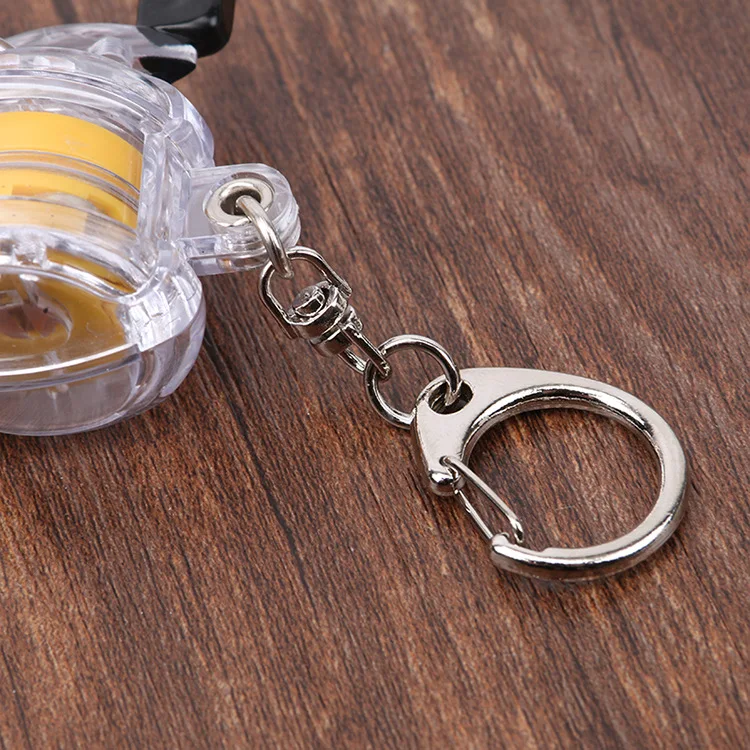 Jetshark Fishing Products Key Chain With Key Ring Fishing Reel Keychain Zinger Scroll Retractor Fishing Accessory