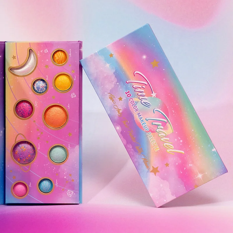 Многохромные тени для век пигмент косметика макияж дети смешные тени для век тема солнечной системы