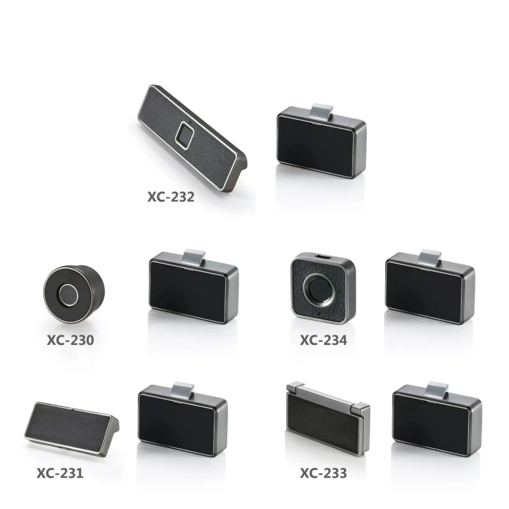 Minimally designed drawer password fingerprint lock cabinet door handle home intelligent lock