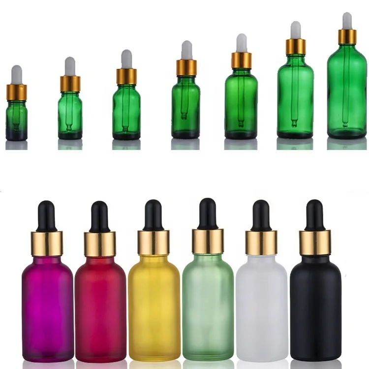 good price 1oz empty luxury 1 oz  30 ml brown essential oil bottle 30ml amber glass dropper bottle with dropper matt gold collar