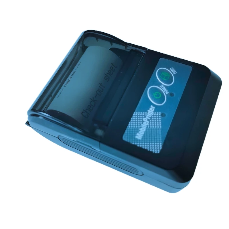 Элегантные скидки, поддержка пользовательского логотипа, Черный Карманный Термопринтер для билетов