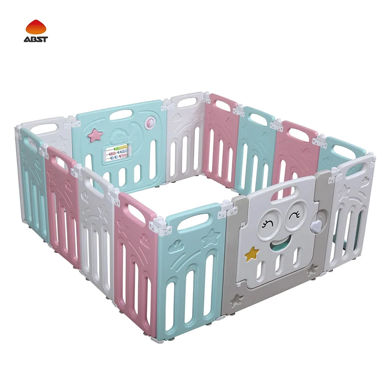 Indoor Cheap Playpen Baby Crib New Born Foldable Baby Travel Playpen Bed Hdpe Baby Playpen