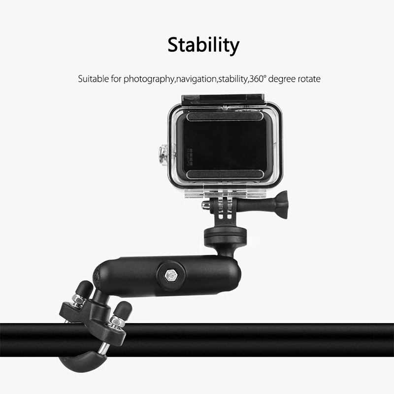 JUNNX Universal Cycling Sports Skeleton Frame Bicycle Bike Motorcycle Mount Holder Clamp Go Pro Bracket for Gopro Hero 10 9 8 7