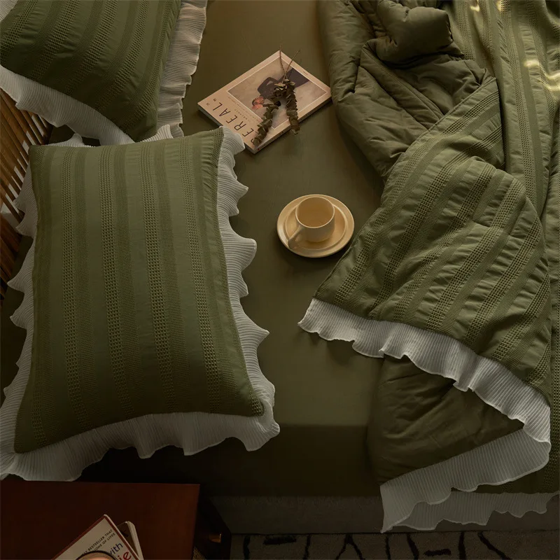 Luxury 100% Tencel Summer Blanket Green Cooling Quilt Muslin Baby Blanket