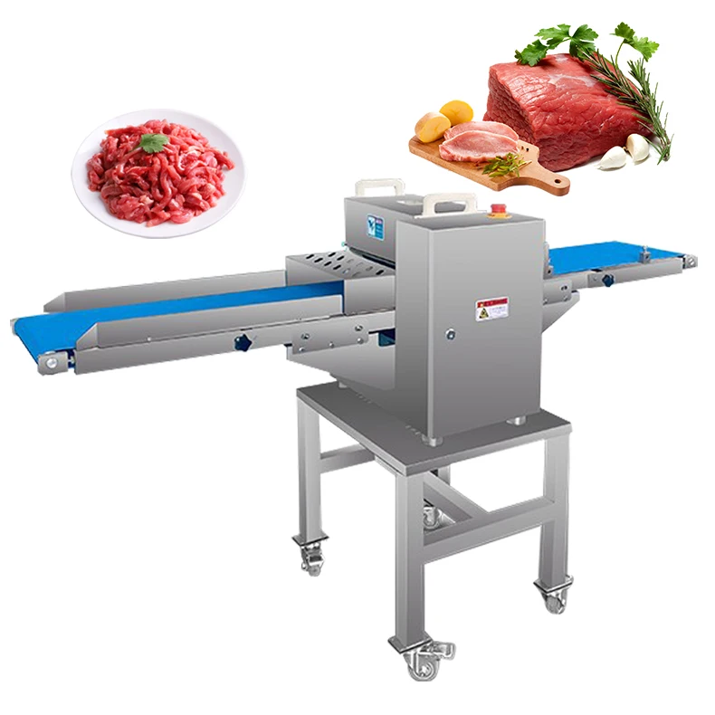 Stainless Steel Meat Cutting Machine Micro Frozen Meat Chicken Duck Fish Rib Cutting Machine Meat Slicing Machine