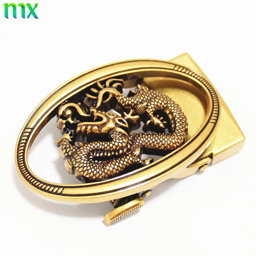 wholesale new ratchet customized oval dragon automatic buckles