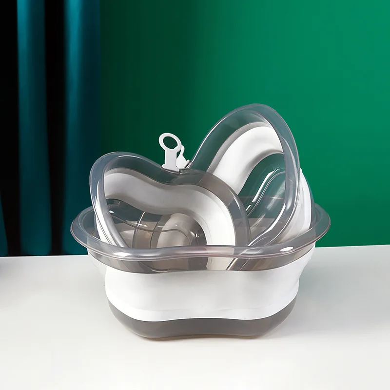 Portable Basin Collapsible Thicken Tourism Wash Water Foldable Foot bath Washbasin Compression Travel Foot Wash Basin