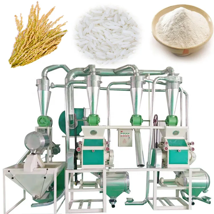 Home corn  Corn starch making machine 100-150kg/hour automatic corn grains dry chili flour mill machine