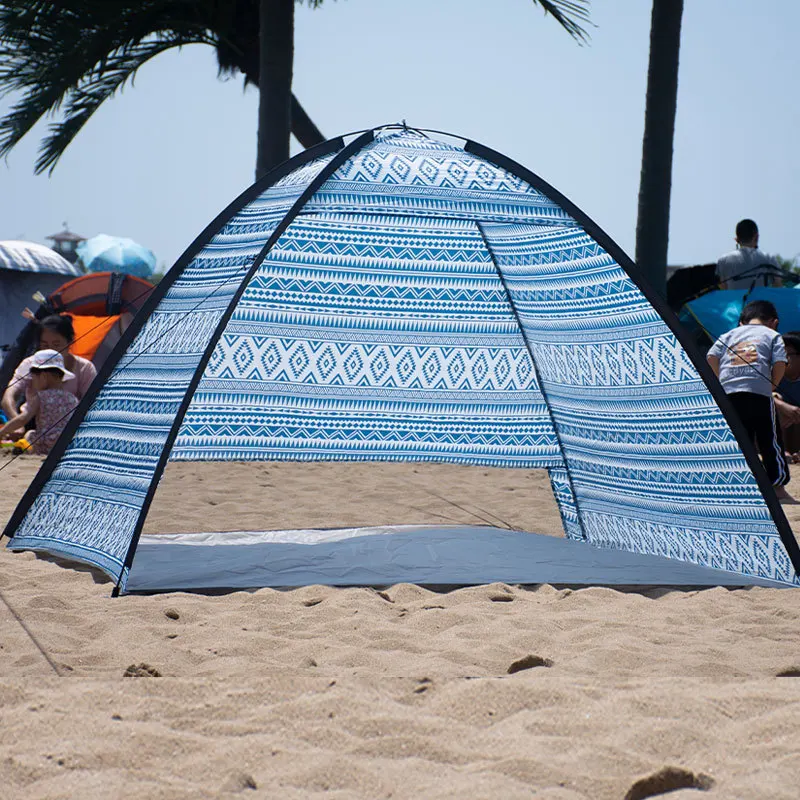 Lightweight outdoor camping and fishing tent awning beach 3-4 people comfortable breathable family picnic tents