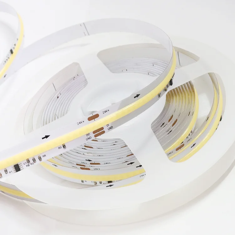 Banqcn furniture ceiling commercial smart strip lights 24 volt 8w 12v 2700k 6500k white 5 meter 10m 5m bendable cob led strip