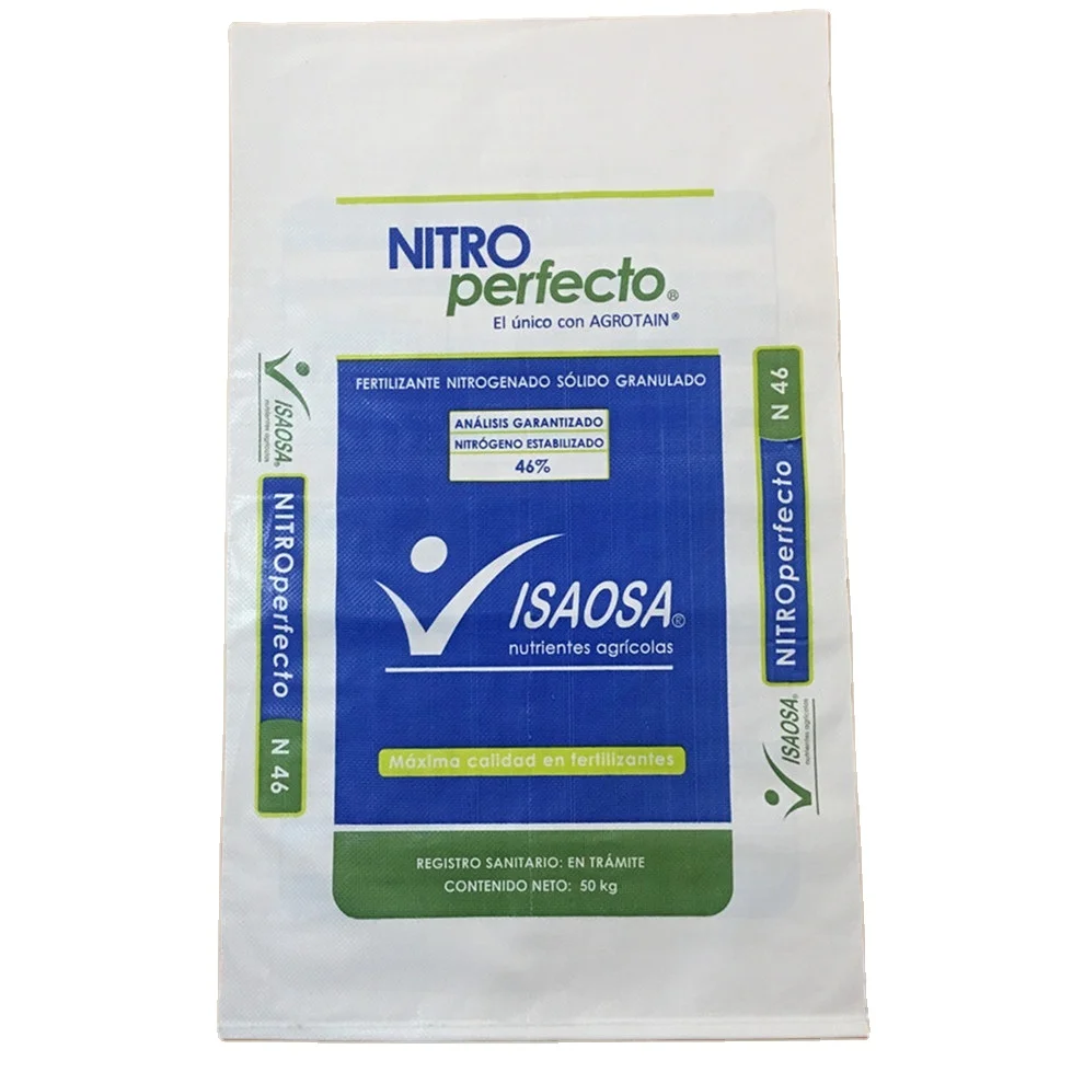 25kg 40kg 50kg Plastic pp Woven Bag White Brown Granulated Sugar Salt Rice Fertilizer Animal Feed Food Packaging Sack