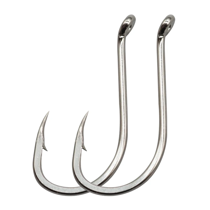 Custom Carbon Steel Beak Octopus Fishinghooks Barbed Circle Offset Hook Fresh Salt Water