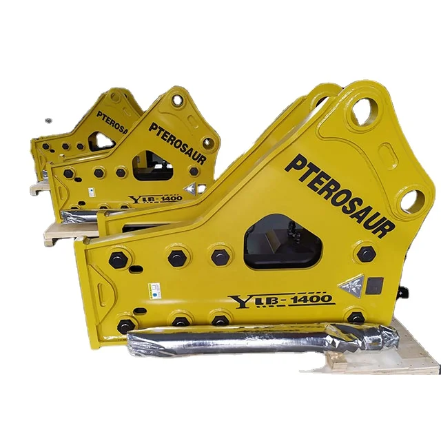 high-speed hydraulic hammer four wheel road barrier pile driver small wheels guardrail pile driving machine