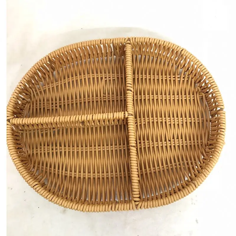 Cheap Eco-friendly rattan tray and basket