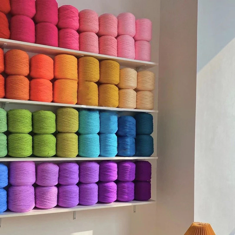 100% Acrylic Knitting Blended Crochet Tufting carpet Milk Cotton  8ply 200g 400g Tufting Yarn For Tufting Gun