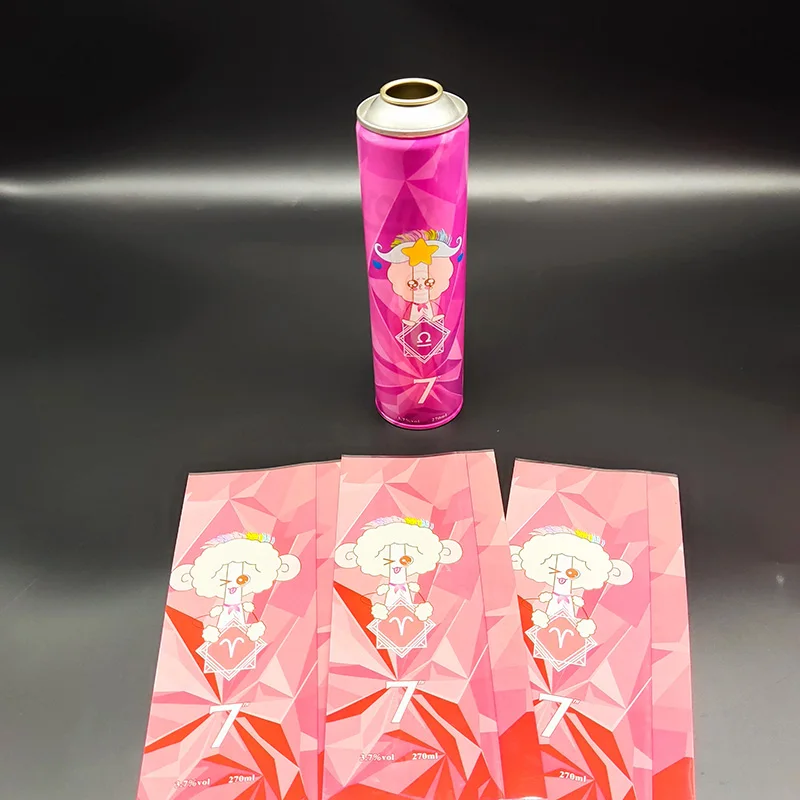 Custom  Printed Metallic ink Ink Shrink Sleeve Label  Shrinkable Wrap Band Heat Sensitive Glass Jar Bottle Sleeve Label