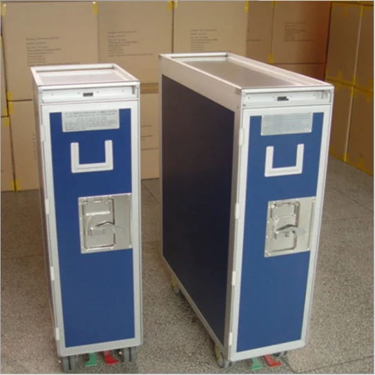 High Quality Half-size Aluminium Drawer Airline Trolley Serving Cart