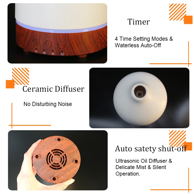 Pelembap Udara Keramik Penyebar Aroma Minyak essential 100Ml diffuser