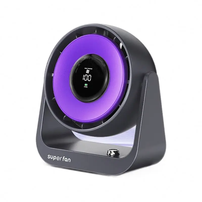 Desktop air circulator high-speed turbine convection Table With Battery  Portable Office Rechargeable Mini  Usb-Powered Desk Fan