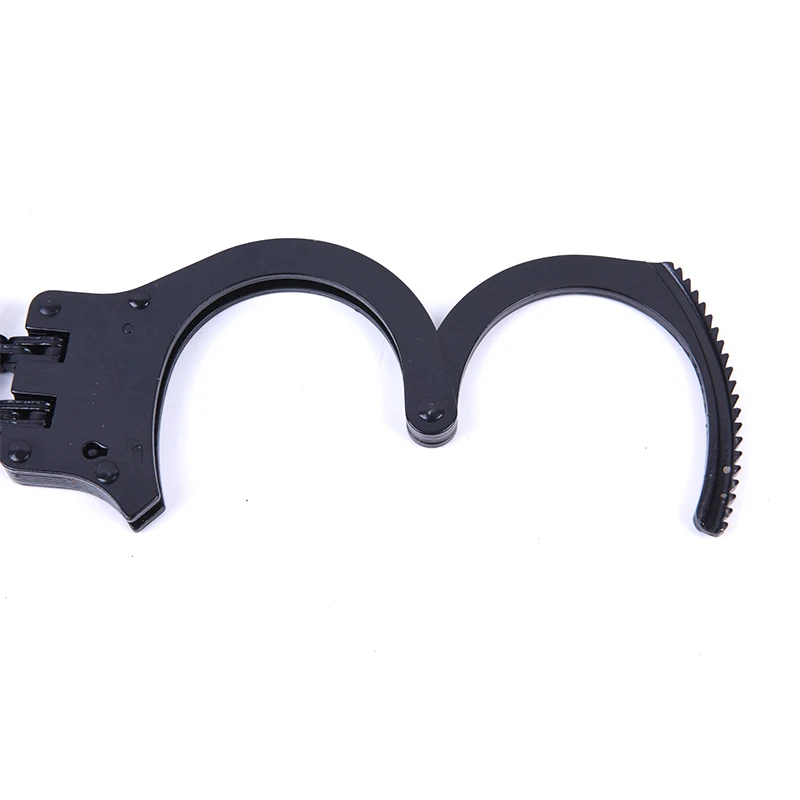 Дешевые и безопасные Профессиональные черные полицейские наручники из нержавеющей стали