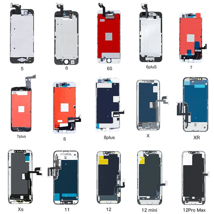 Mobile phone lcds  Digitizer Accessories Parts Touch Display  For Apple IPhone ALL Series 6 6s 6plus 7 8 plus X XS MAX XR 11 PRO