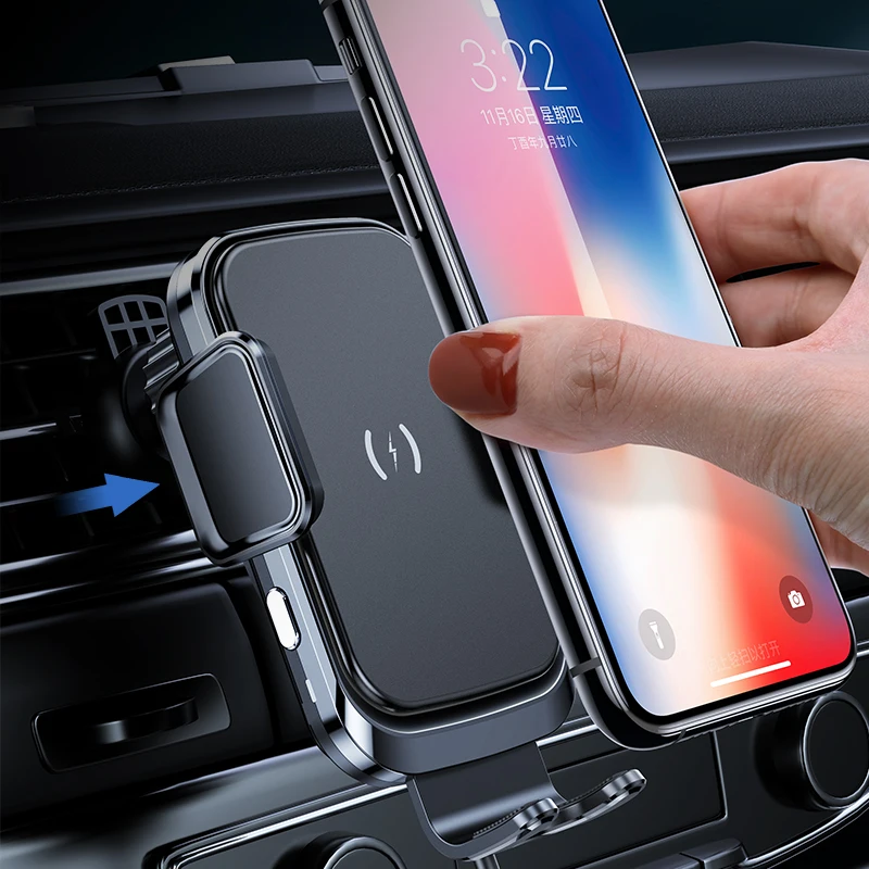  Автомобильный держатель для телефона airvent Беспроводная зарядка автоматическое универсальное Беспроводное зарядное устройство автомобильное