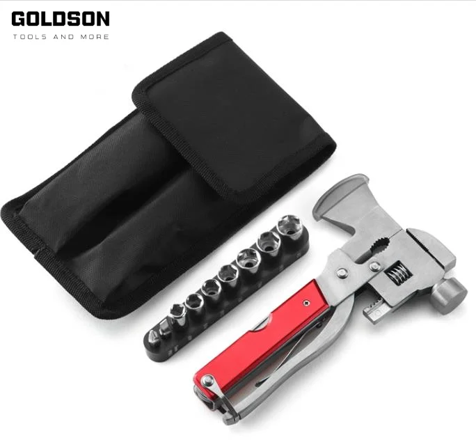 camping aluminium multi tool hammer