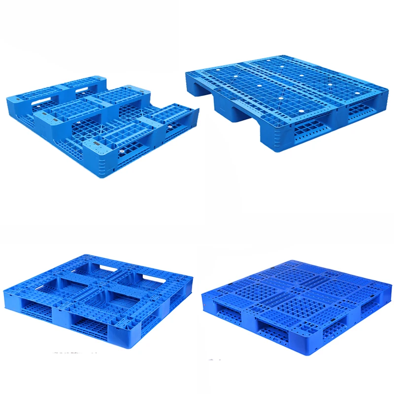 steel reinforce 4 way entry double faced pallet stackable durable 3 runners pallets for warehouse