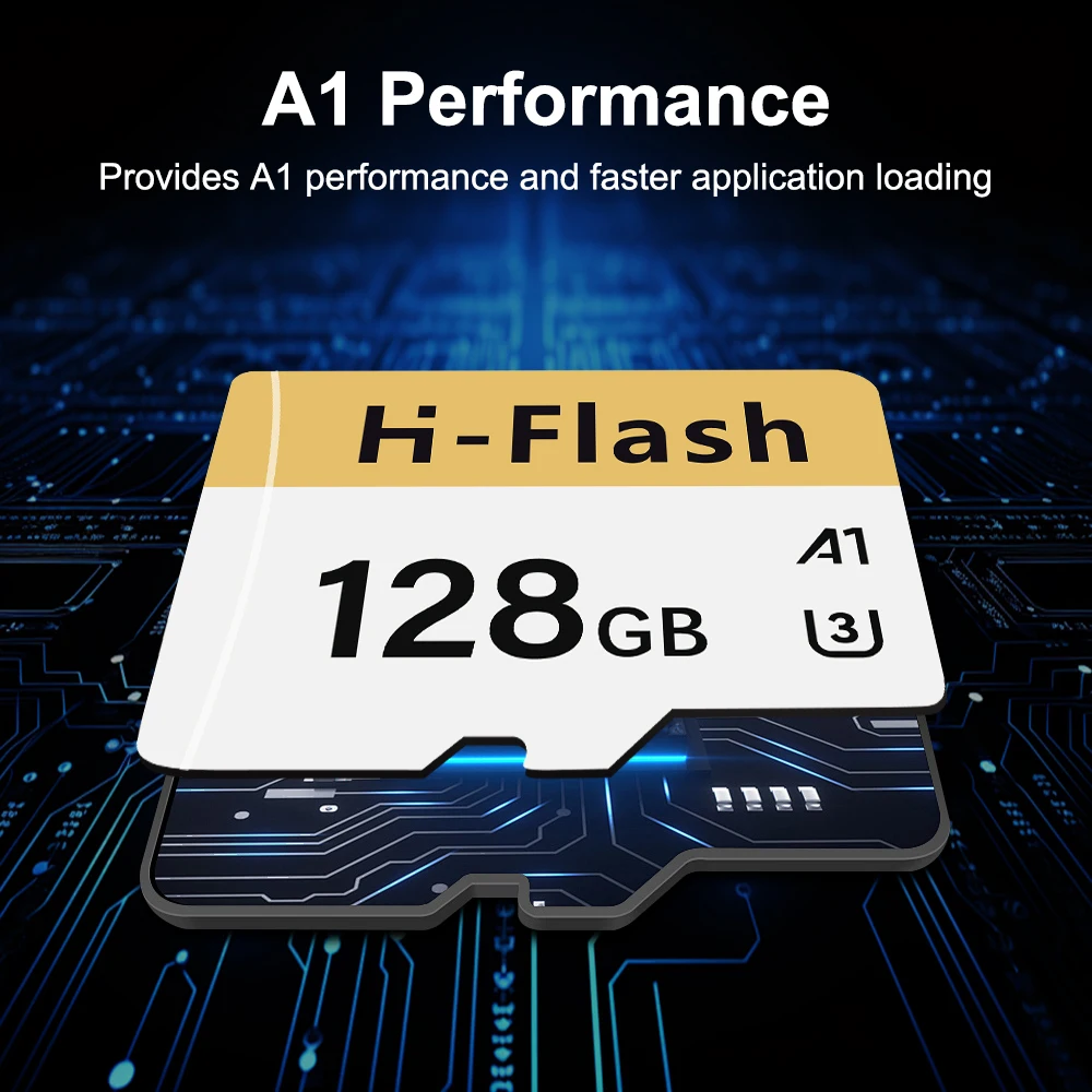 H-Flash Wholesale Custom LOGO OEM TF Card data stored 32gb 64gb 128gb 256gb 512g high speed V30 4k U3 Full Capacity storage card