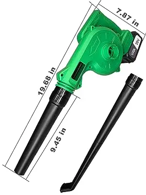 cordless leaf blower with battery and charger