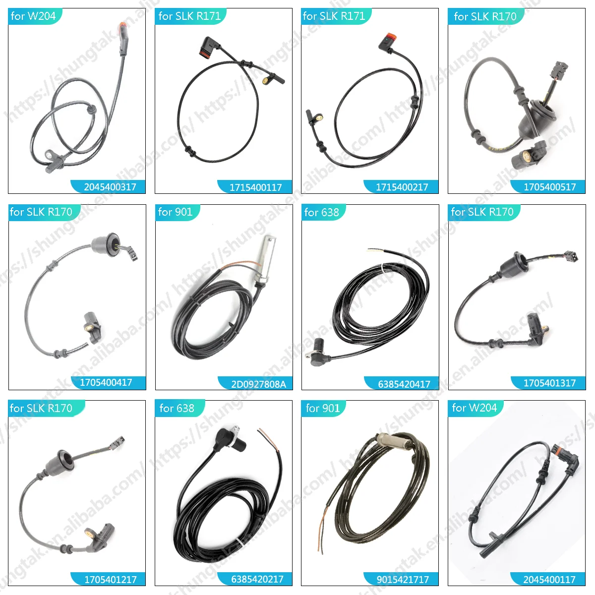 Wheel Speed Sensor ABS Sensor for Mercedes Benz CLC CLA GLA M GL A B SLK C GLK E CLK CLS SLS S R GLC GLE W901 W902 W903 W904