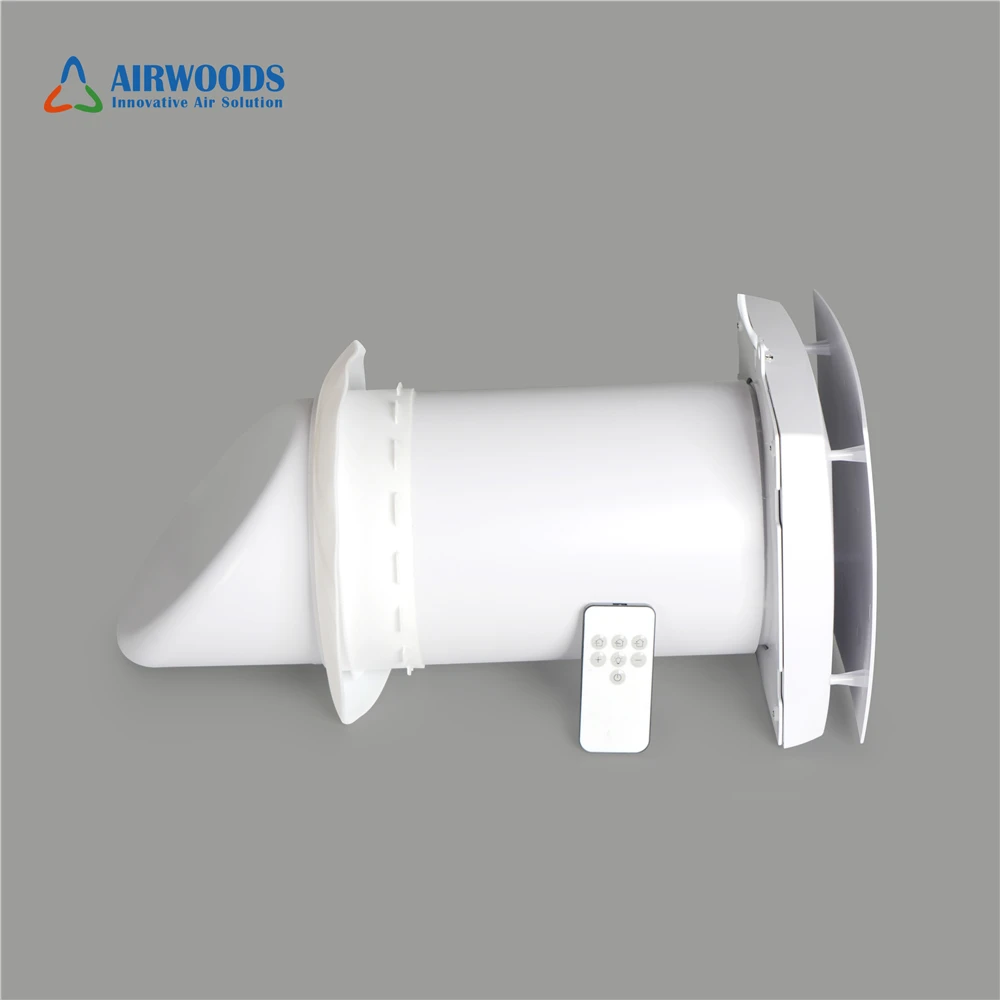 Small room fresh air ventilator energy saving wall mounted heat recovery ventilation unit single room ERV