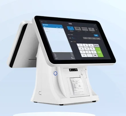 Dual screen 15 inch Built in 58mm printer Pos Cashier Machine POSfor Various retail cashier scenarios All In One POS Systems