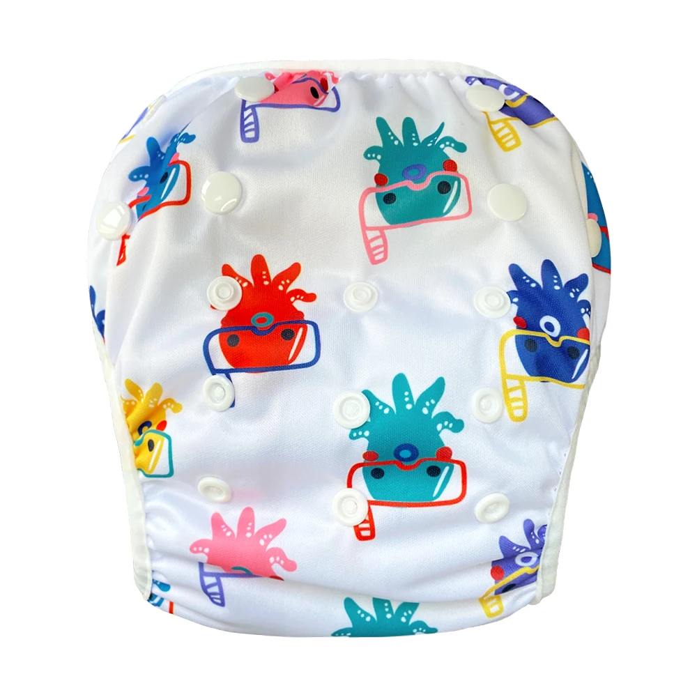 1PC Reusable Baby Swim  Diapers OS Adjustable Washable Breathable Mesh Cloth Baby Pool Nappies For Swimming