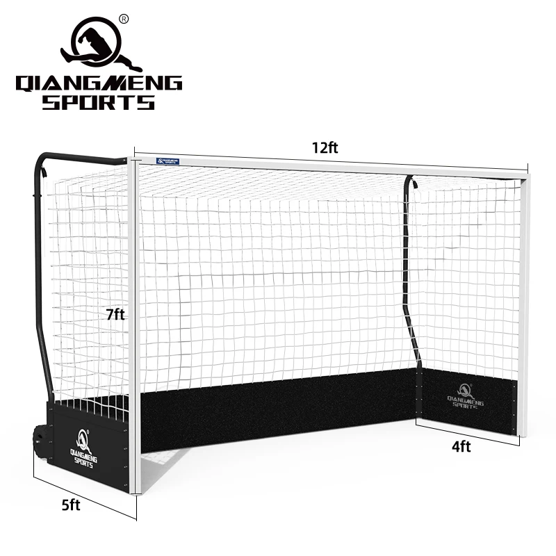 High quality removable 12ft*7ft aluminum hockey goal with training net