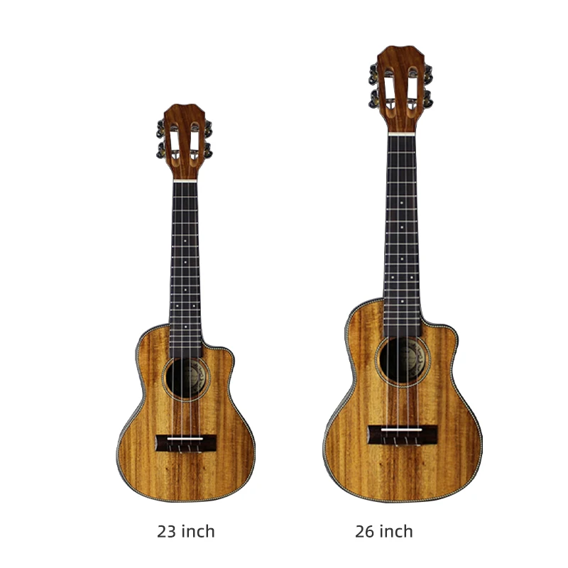 OA 30 Days Pay 23/26 inch Ukulele Concert Acoustic Guitar 4 Strings baritone Ukulele OEM ODM All Solid Ukulele Custom