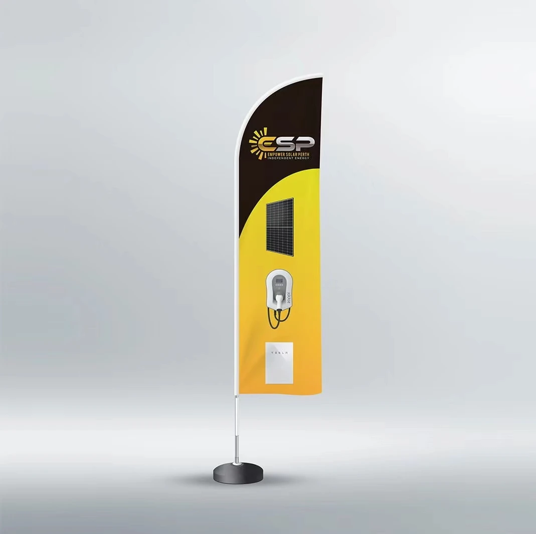 water &  UV-resistant customized polyester fabric feather flag