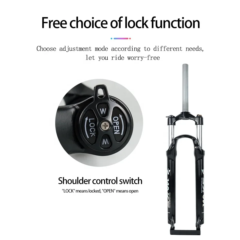 WAKE mtb Bike front fork 26 27.5 29 inch mountain bike rigid fork for road bicycle parts Shock Absorbing Cycling