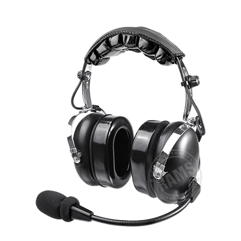 Flight school Use dual plug Pilot Headset PNR Noise Canceling Microphone aviation headphones for general aircraft