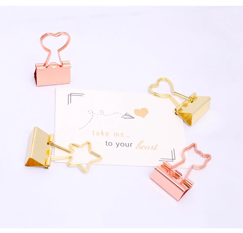 Hot Selling Metal Assorted Color Binder Clip Paper Clamps Office School Supplies Colorful Binder Clips