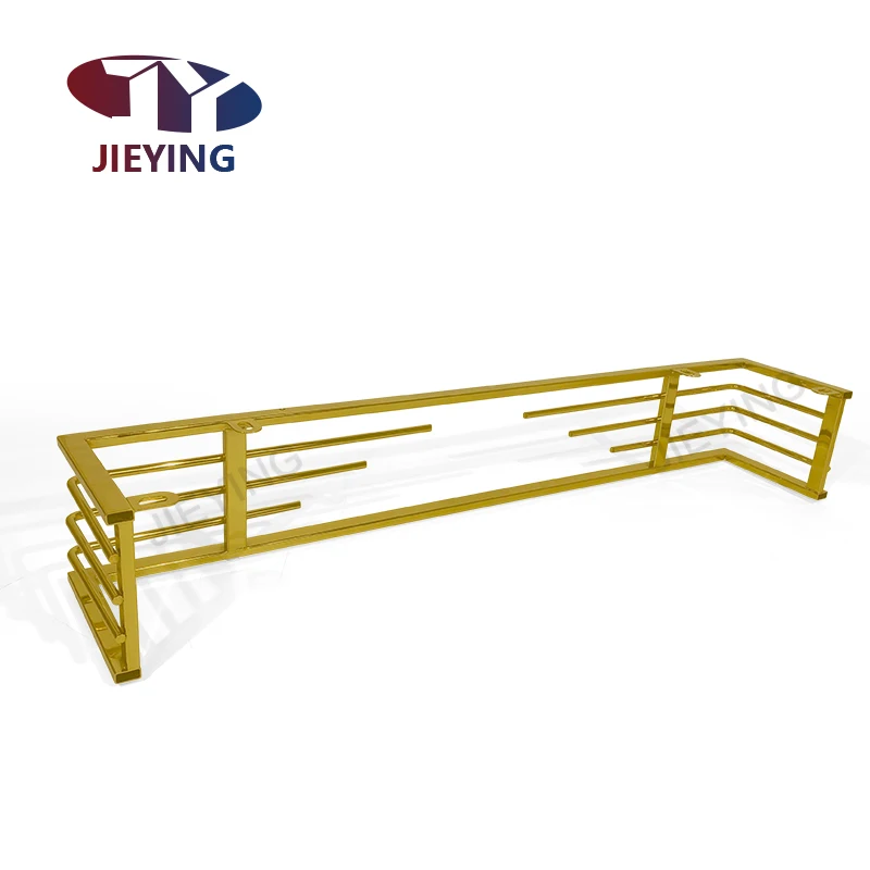 Jieying New Design hardware Accessories Luxury Style Metal Sofa leg Gold Sofa Armchair Base Gold Metal Iron Steel Sofa Frame