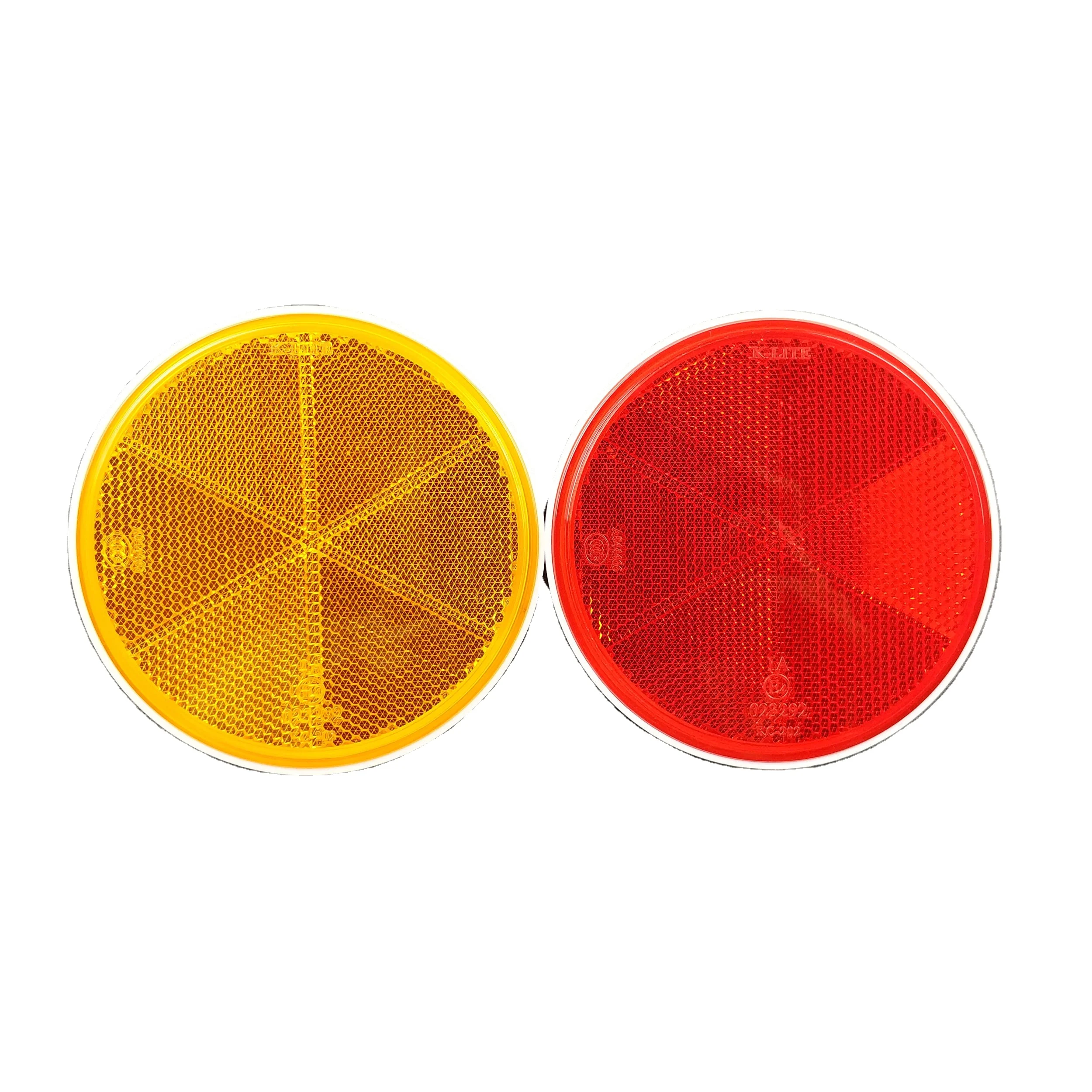 Round plastic reflector reflective trailer reflex retro reflector