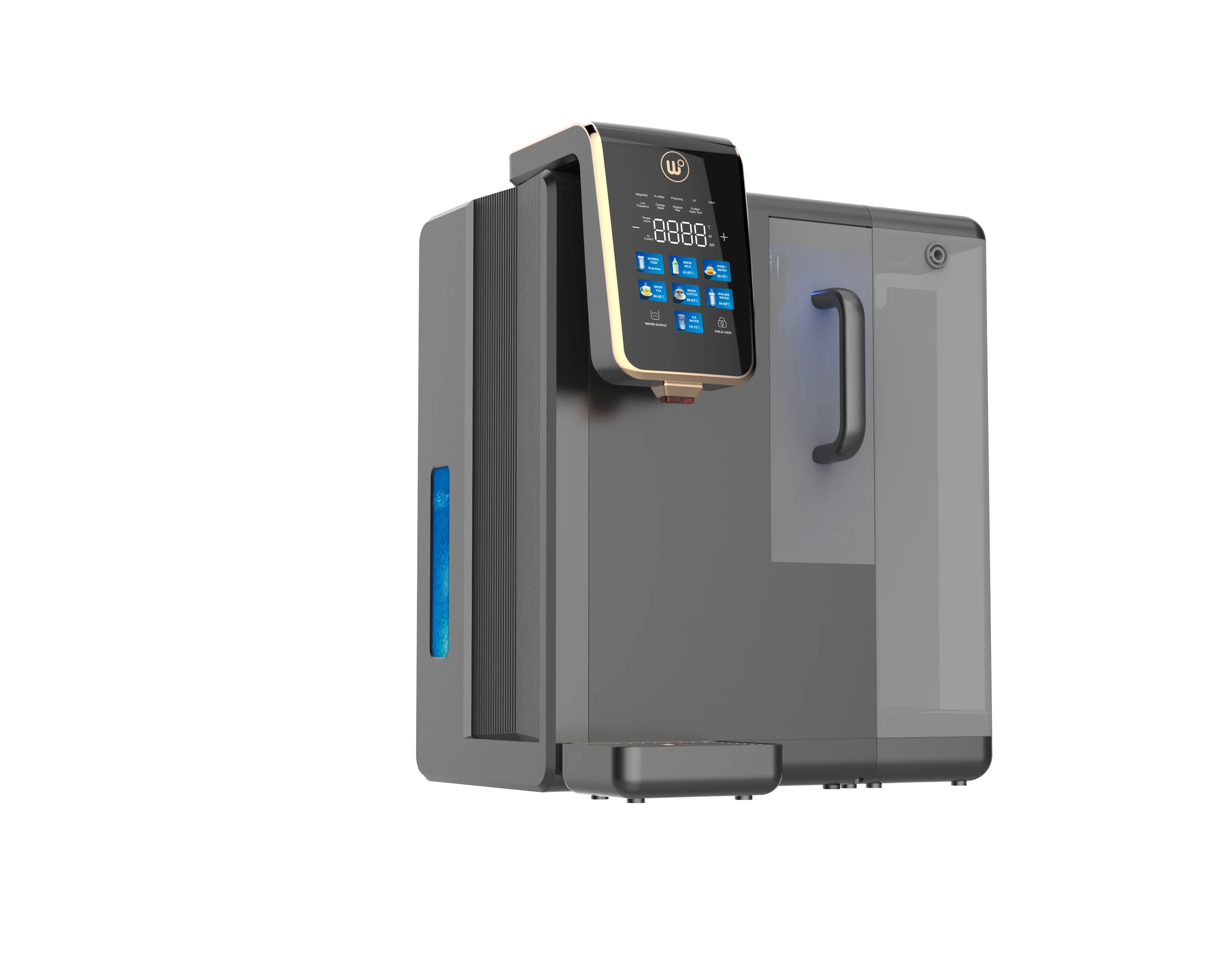 Luxury portable countertop hydrogen water machine electric filter h2 hydrogen generator